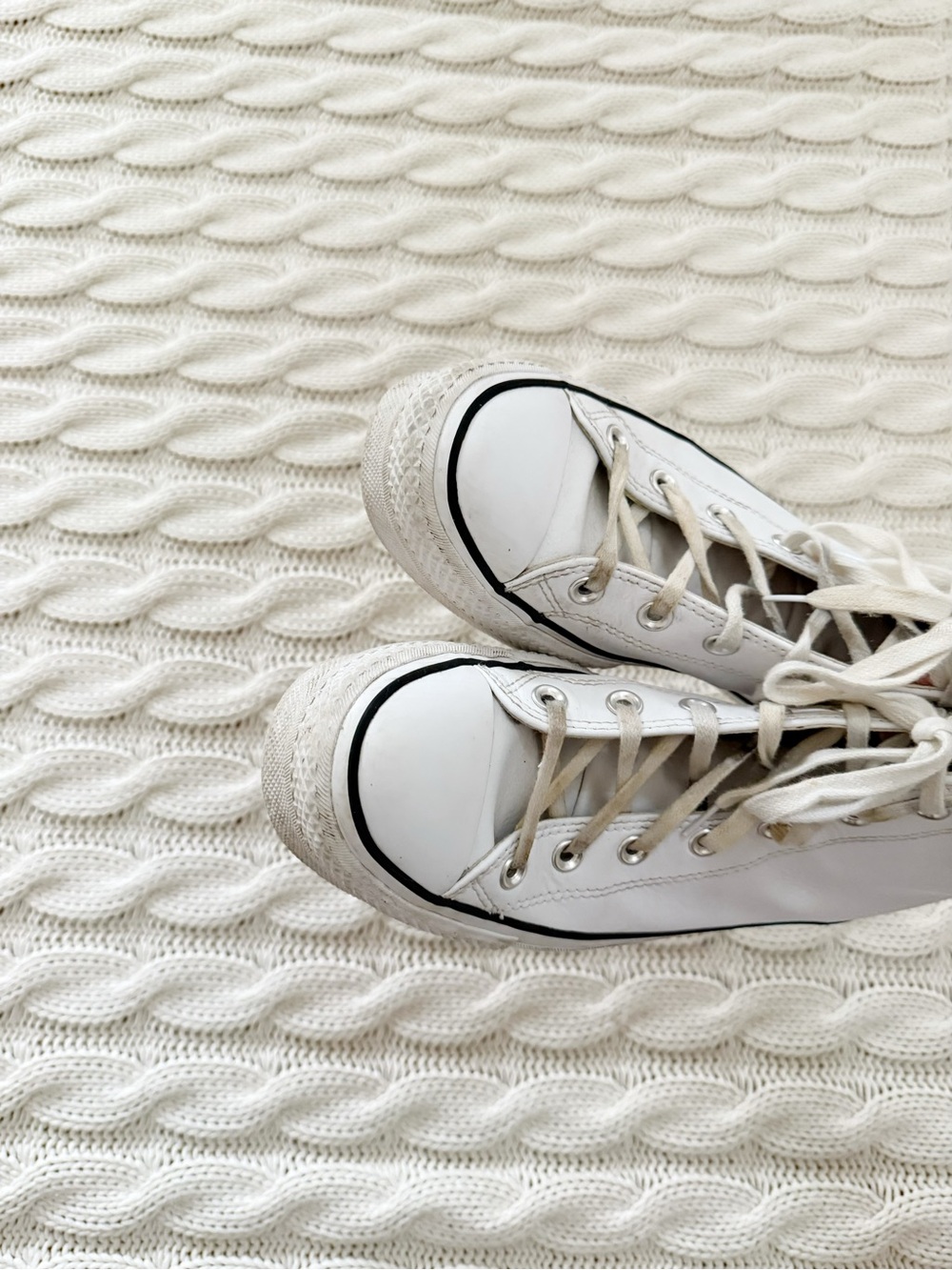 Converse Chuck Taylor All Star Lift Hi Double Stack sneakers in white - Picture 5 of 6